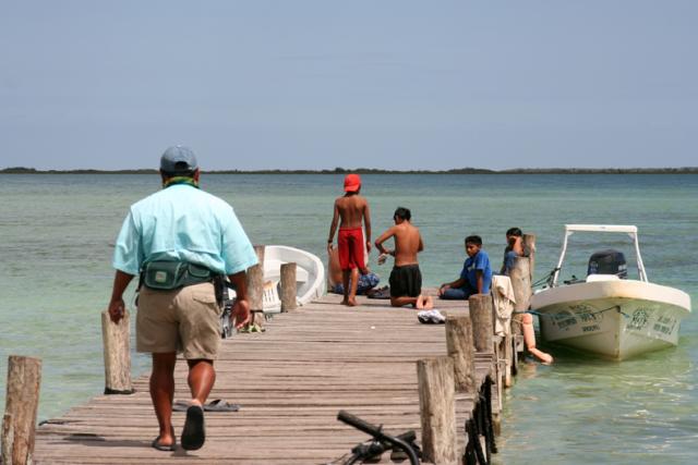 Our guide, Pancho, heading back toward our boat to ready the return trip… which we were in no hurry to embark upon!