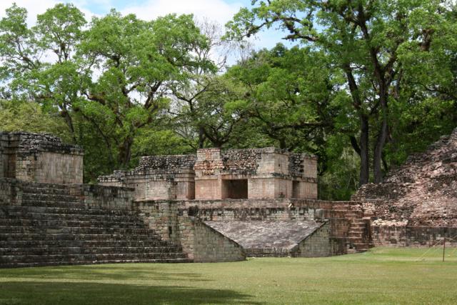 View of the Ball Court A-III from Central Plaza