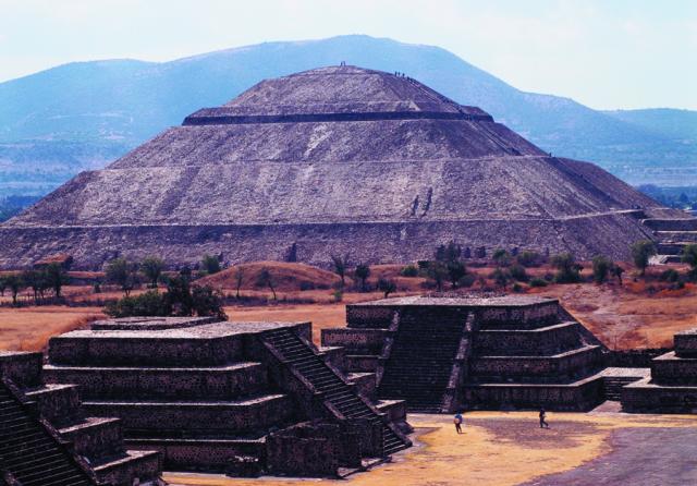 The imposing Pyramid of the Sun in Teotihuacán, Mexico.  A mystical site already ancient to the Maya, Toltecs and Aztecs…